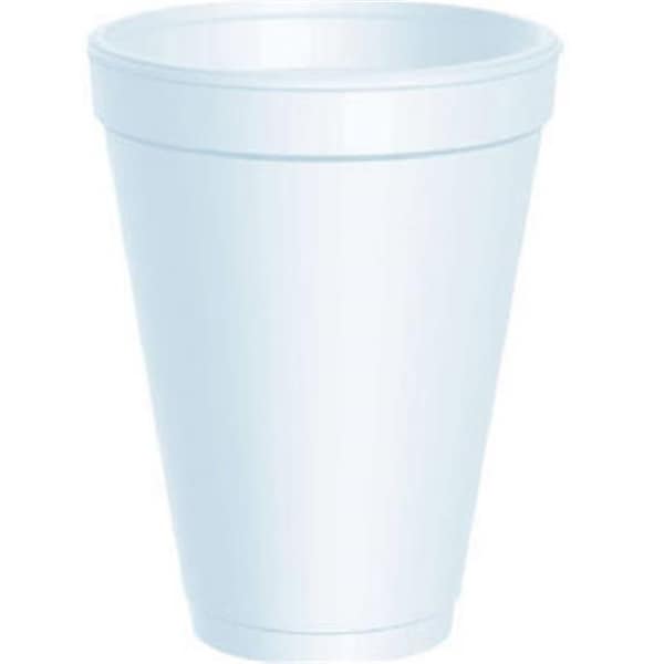 Dart 12J12 12 oz. White Styrofoam Cup - 25 Count; Pack Of 40 269065 - main